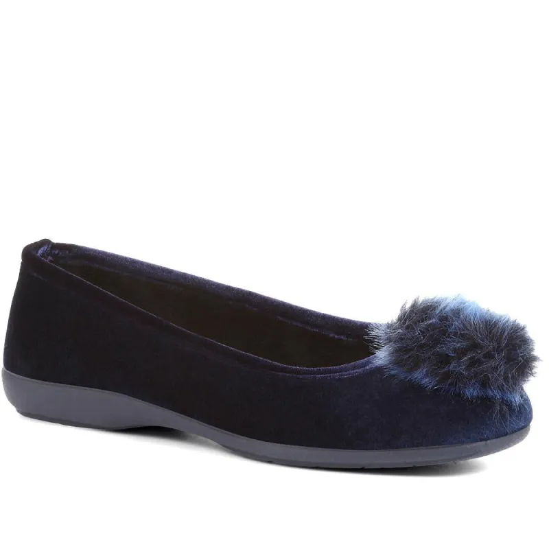 Erika Pom Pom Slippers - ERIKA / 322 776 sold by Jones Bootmaker
