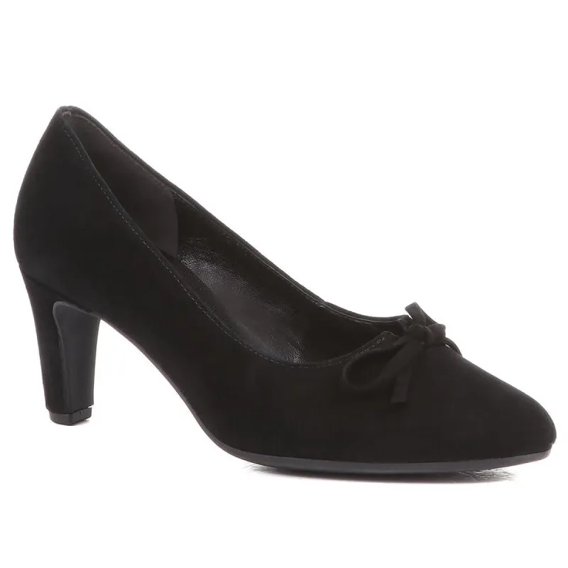 Elberta Suede Court Shoes - GAB36542 / 323 036 sold by Jones Bootmaker