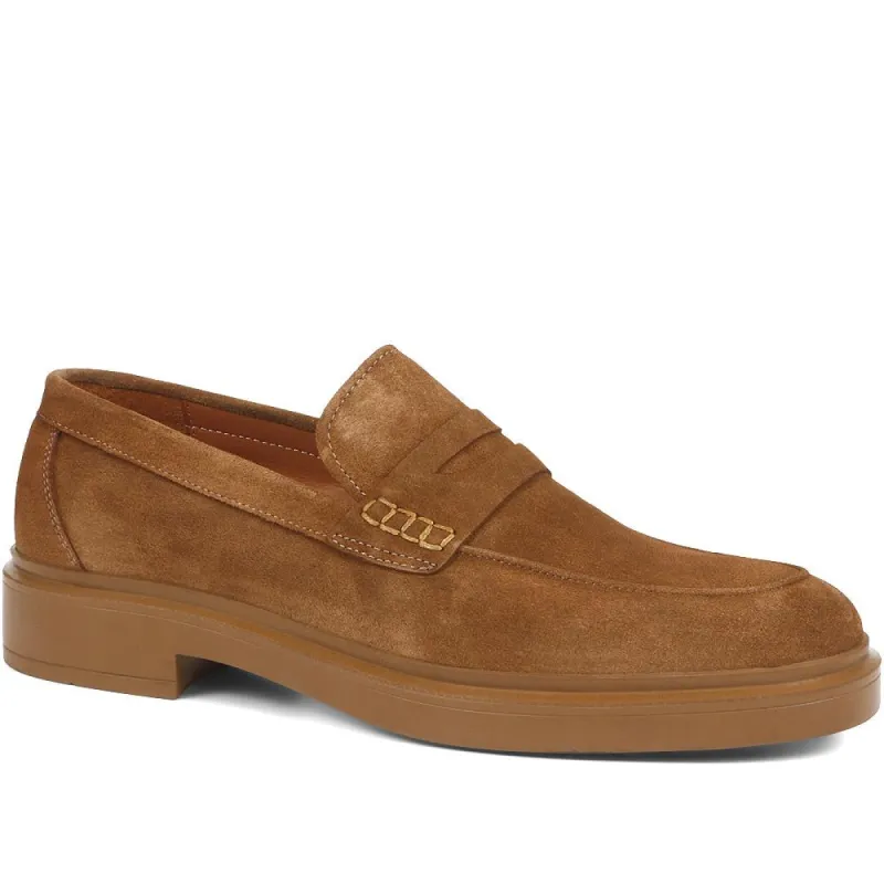 Ramon Suede Penny Loafers - RAMON / 322 093 sold by Jones Bootmaker