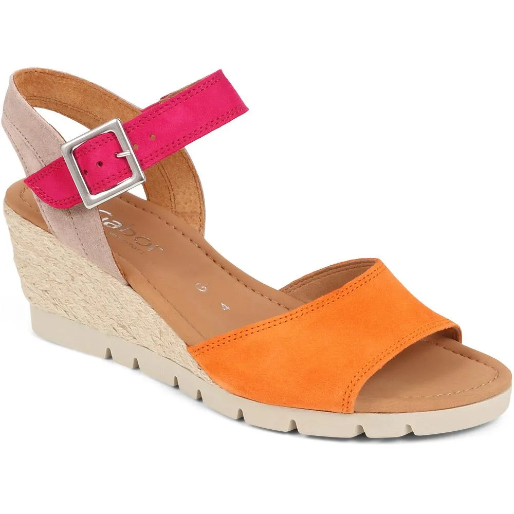 Nieve Two Strap Wedge Sandals - GAB31516 / 317 910 sold by Jones Bootmaker
