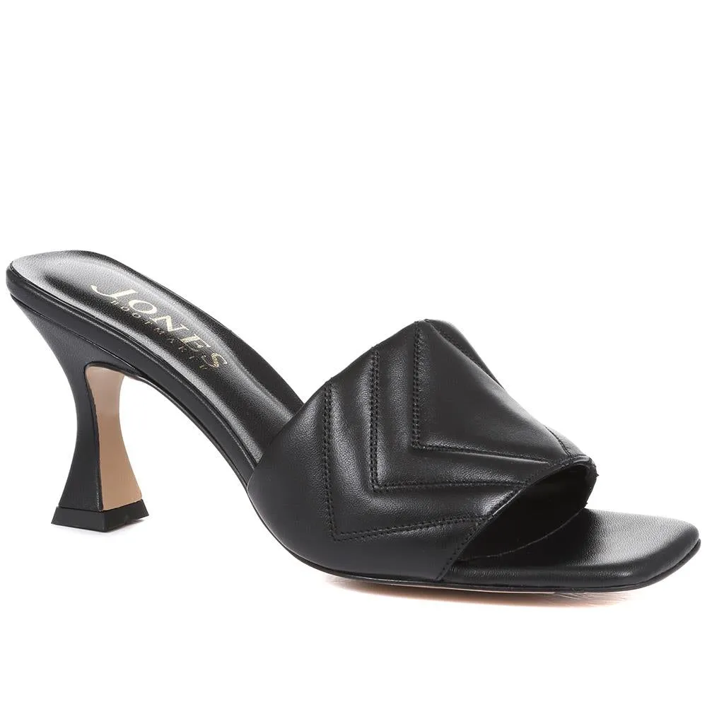 Bianka Quilted Leather Heeled Mules - BIANKA / 322 276 sold by Jones Bootmaker product image thumbnail 2