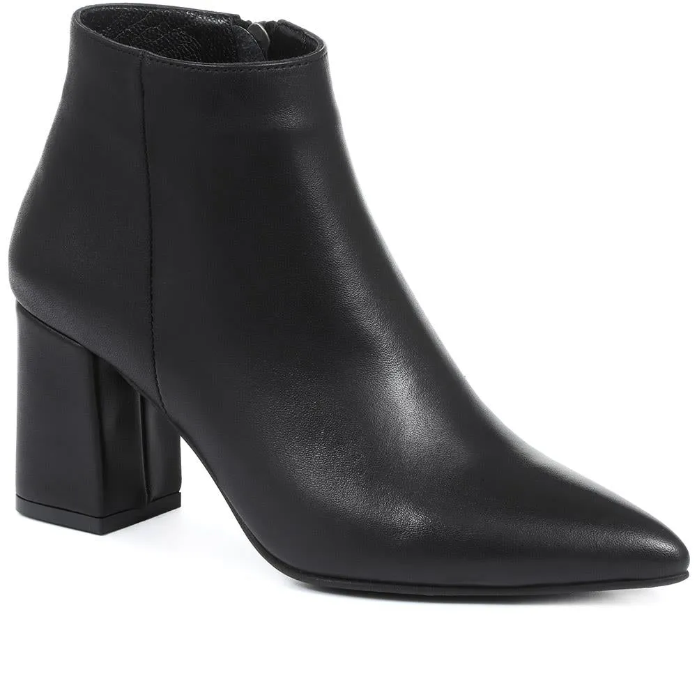 Heeled Leather Ankle Boots - LENZI30503 / 317 862 sold by Jones Bootmaker