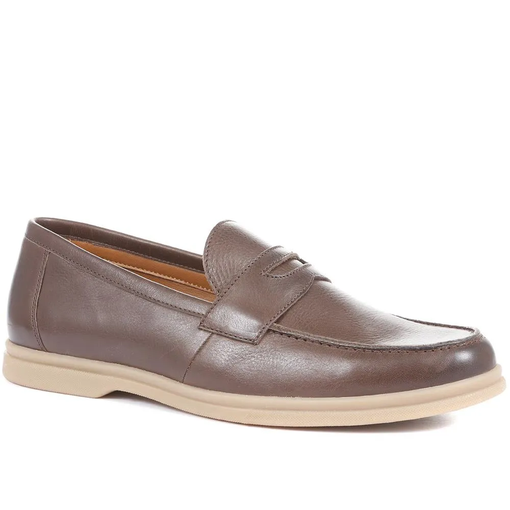 Quinten Leather Penny Loafers - QUINTEN / 321 690 sold by Jones Bootmaker