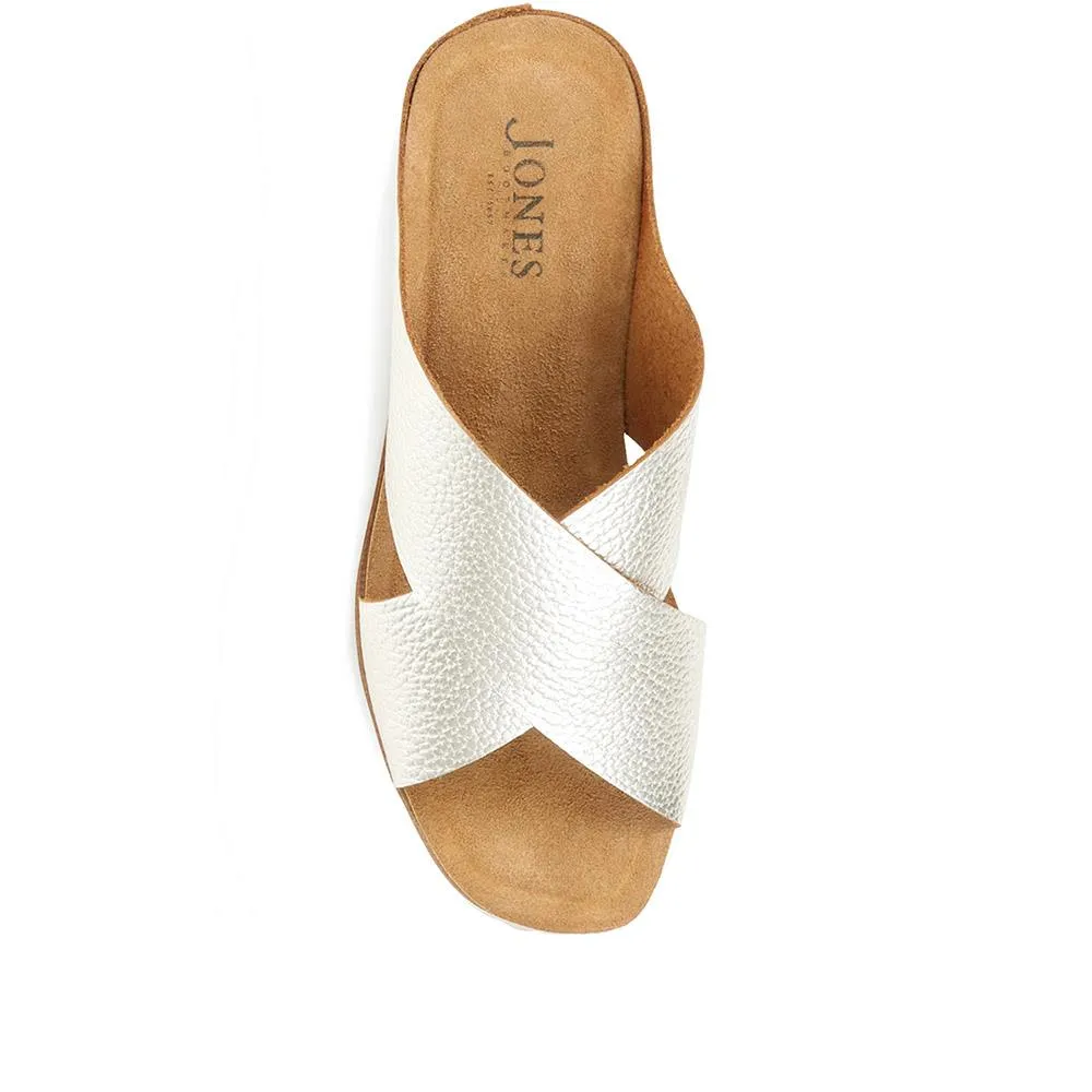 Tansy Leather Wedge Mule Sandals - TANSY / 323 675 sold by Jones Bootmaker product image thumbnail 5