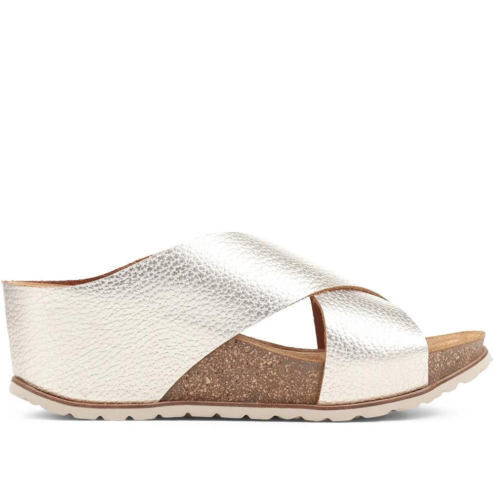 Tansy Leather Wedge Mule Sandals - TANSY / 323 675 sold by Jones Bootmaker product image thumbnail 3