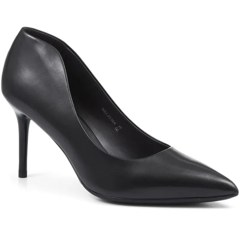 Heeled Leather Court Shoes - BEL31504 / 318 265 sold by Jones Bootmaker