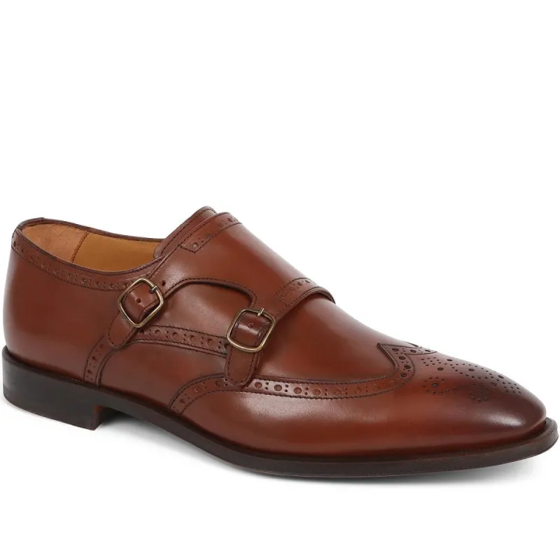 Chilton Leather Double Strap Monk Shoes - CHILTON / 323 782 sold by Jones Bootmaker