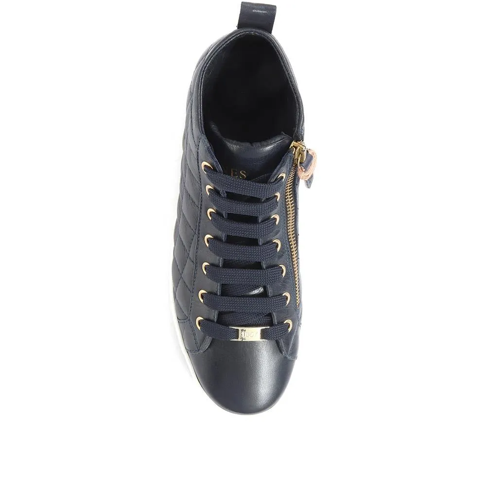 Elenore Leather Quilted Trainers - ELENORE / 321 307 sold by Jones Bootmaker product image thumbnail 5