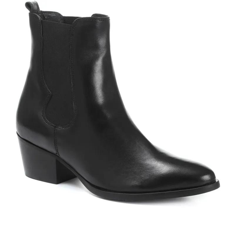 Western Leather Ankle Boots - CARM30515 / 316 588 sold by Jones Bootmaker