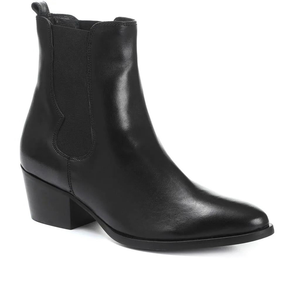 Western Leather Ankle Boots - CARM30515 / 316 588 sold by Jones Bootmaker