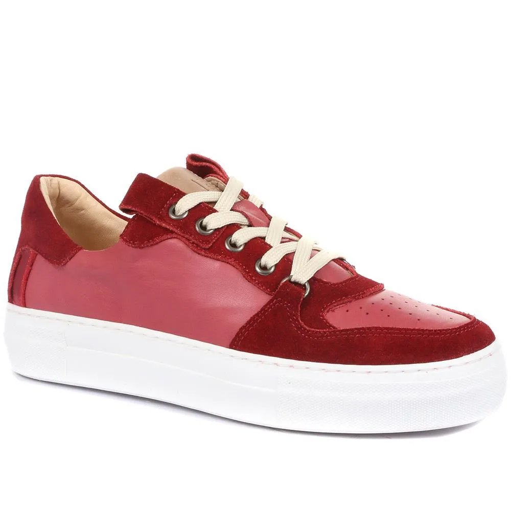 Ashlynn Leather Lace-Up Trainers - ASHLYNN / 901 903 sold by Jones Bootmaker