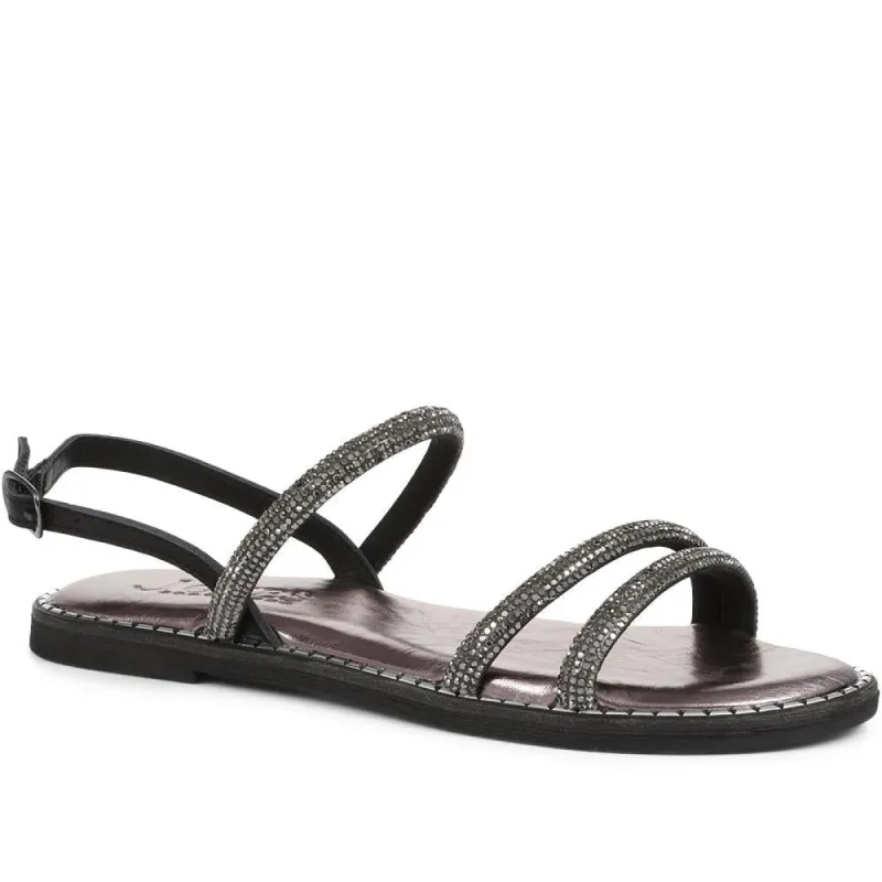 Giorgia Flat Leather Sandals - GIORGIA / 322 411 sold by Jones Bootmaker