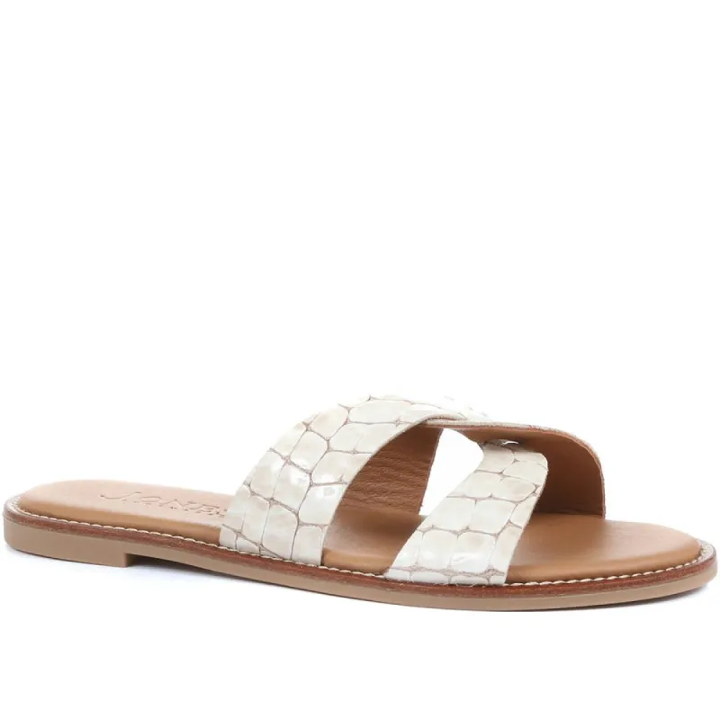 Mina Leather Mule Sandals - MINA / 322 401 sold by Jones Bootmaker
