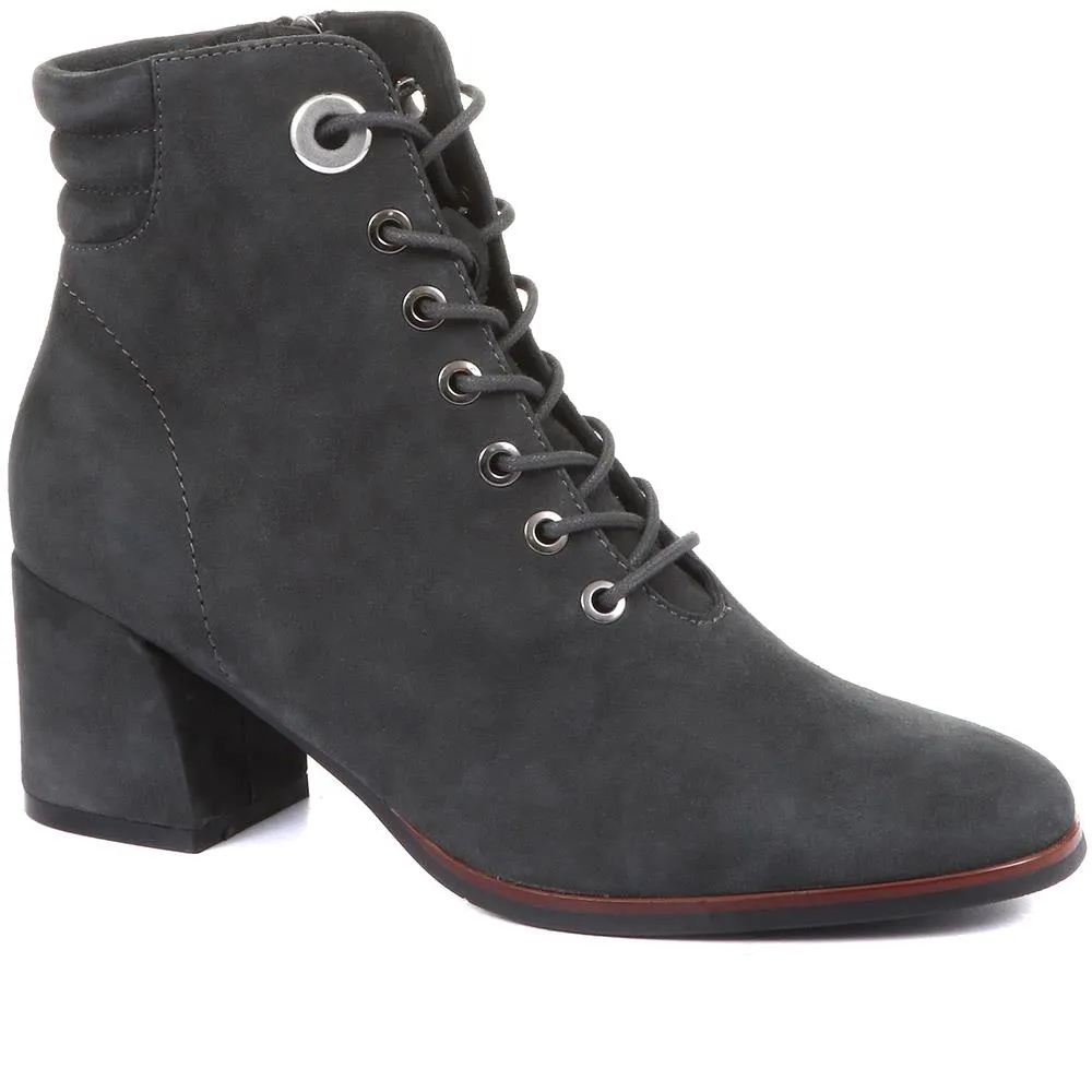 Vania Lace Up Suede Ankle Boots - SINO34515 / 320 500 sold by Jones Bootmaker