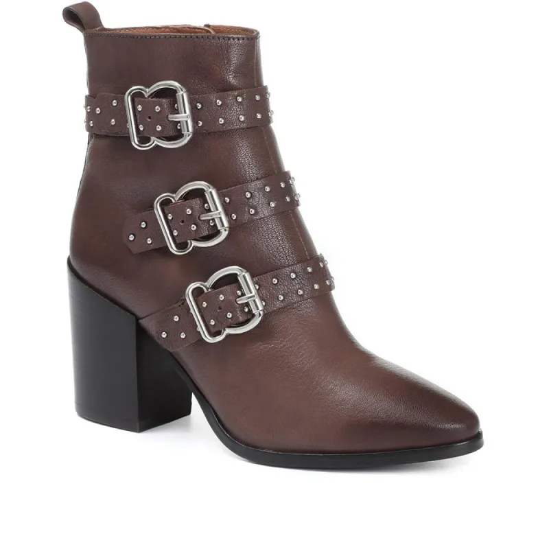 Heeled Leather Ankle Boot - GUP30504 / 317 048 sold by Jones Bootmaker