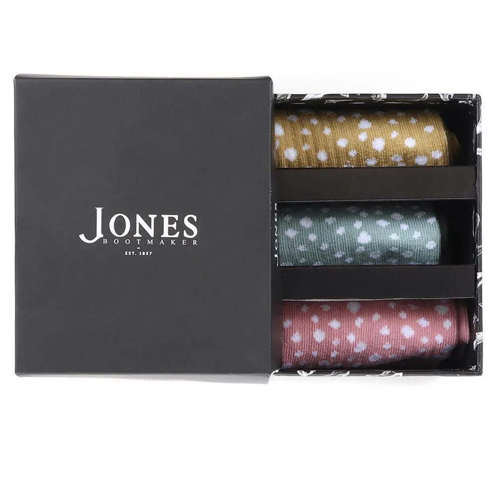 3 Pack Spotty Cotton Socks - EKIN36507 / 323 570 sold by Jones Bootmaker product image thumbnail 3