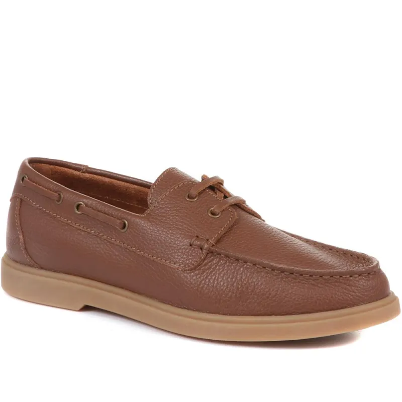 Philadelphia Leather Boat Shoes - PHILADELPHIA / 321 016 sold by Jones Bootmaker