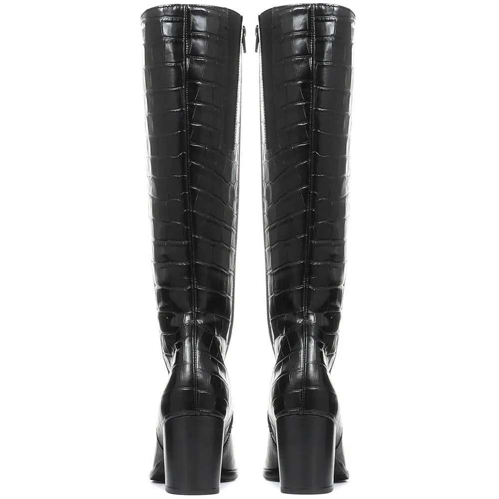 Lettie Slim Fit Leather Knee Boot - GAB30572 / 316 650 sold by Jones Bootmaker product image thumbnail 4
