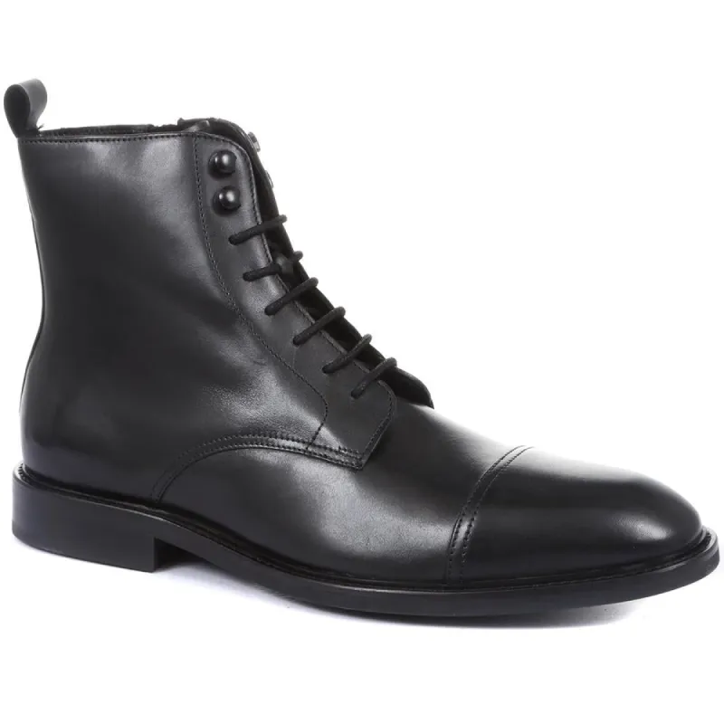 Deighton Faux Shearling Lace-up Boots - DEIGHTON / 319 220 sold by Jones Bootmaker