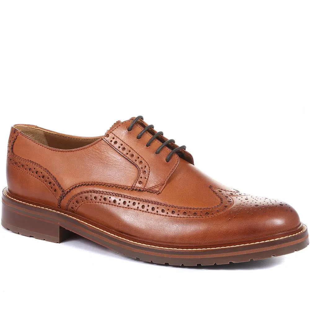 Kingsbay Men's Leather Brogues - KINGSBAY / 320 142 sold by Jones Bootmaker