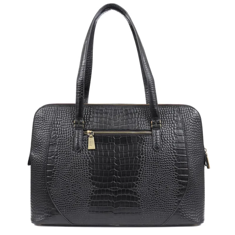Wynter Croc Leather Shoulder Bag - WYNTER / 324 554 sold by Jones Bootmaker