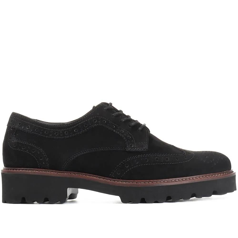 Sweep Black Suede Leather Brogue - GAB30543 / 316 622 sold by Jones Bootmaker product image thumbnail 3