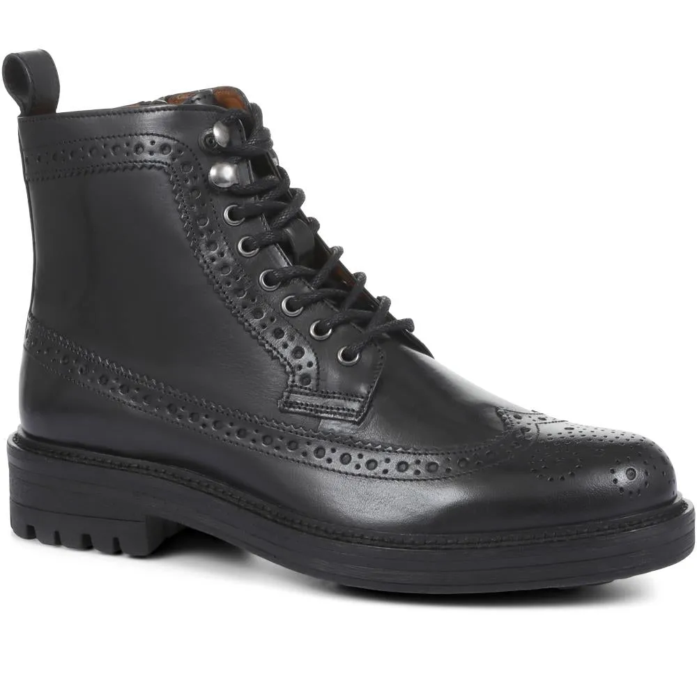 Koby Leather Brogue Boot - KOBY / 319 250 sold by Jones Bootmaker