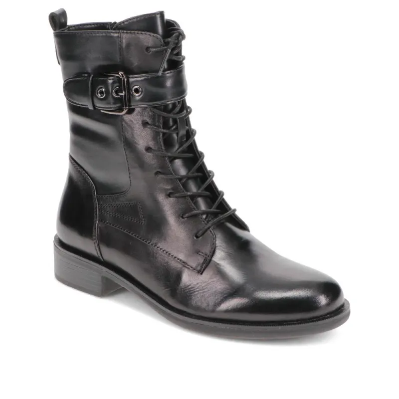 Buckle-Detailed Lace-Up Ankle Boots - SINO40504 / 326 461 sold by Jones Bootmaker