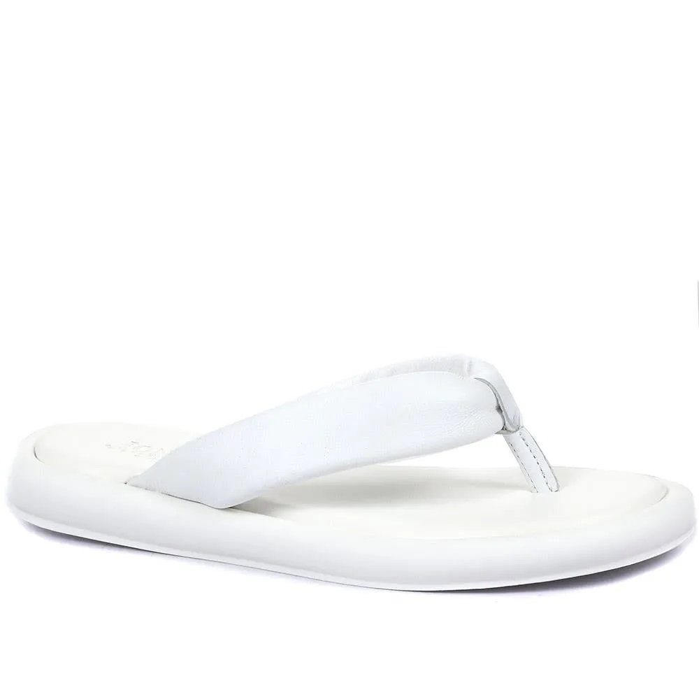 Carine Leather Toe Post Sandals - CARINE / 321 069 sold by Jones Bootmaker