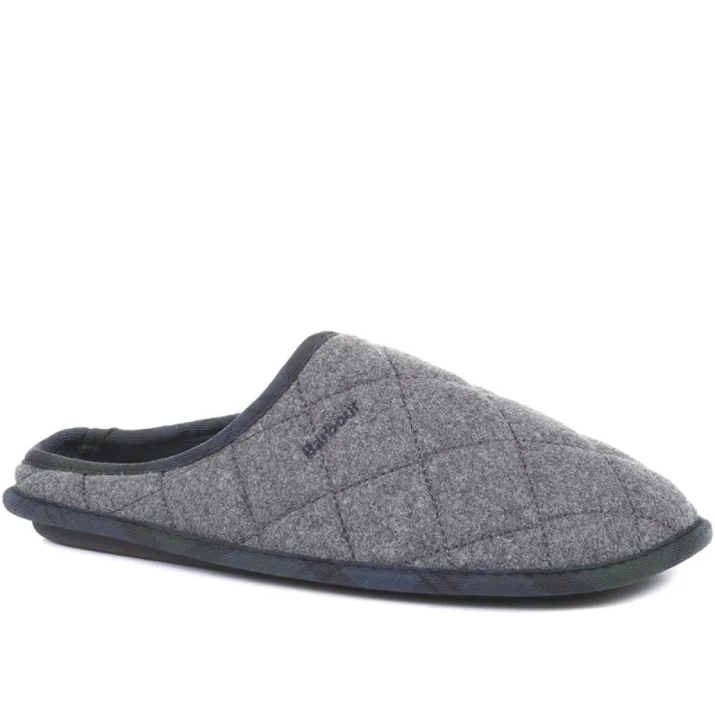 Swinburn Quilted Slippers - BARBR34505 / 320 306 sold by Jones Bootmaker