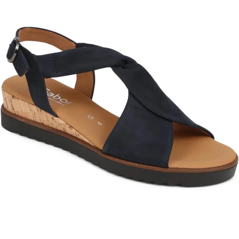 Rich Leather Twist-Front Sandals - GAB31514 / 317 898 sold by Jones Bootmaker