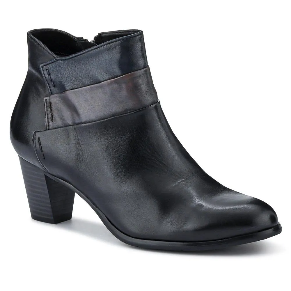 Leather Block-Heeled Ankle Boots - BEDEN40506 / 327 484 sold by Jones Bootmaker