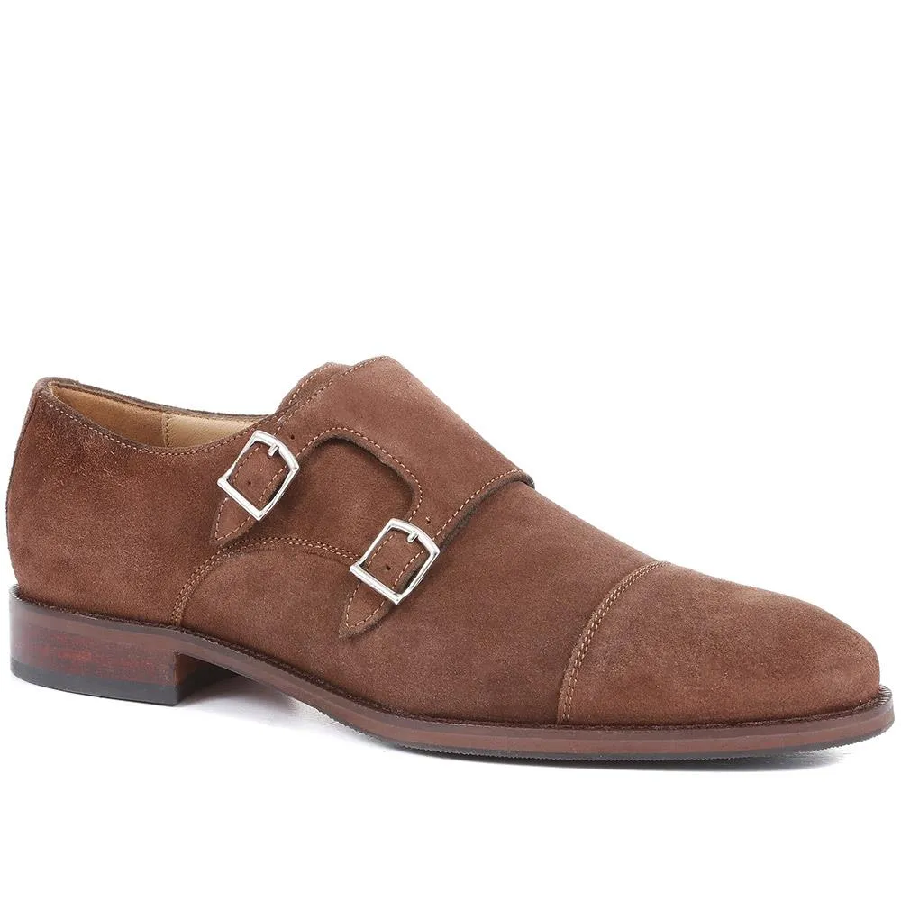 Nathaniel Leather Double Monk Shoes - NATHANIEL / 320 484 sold by Jones Bootmaker