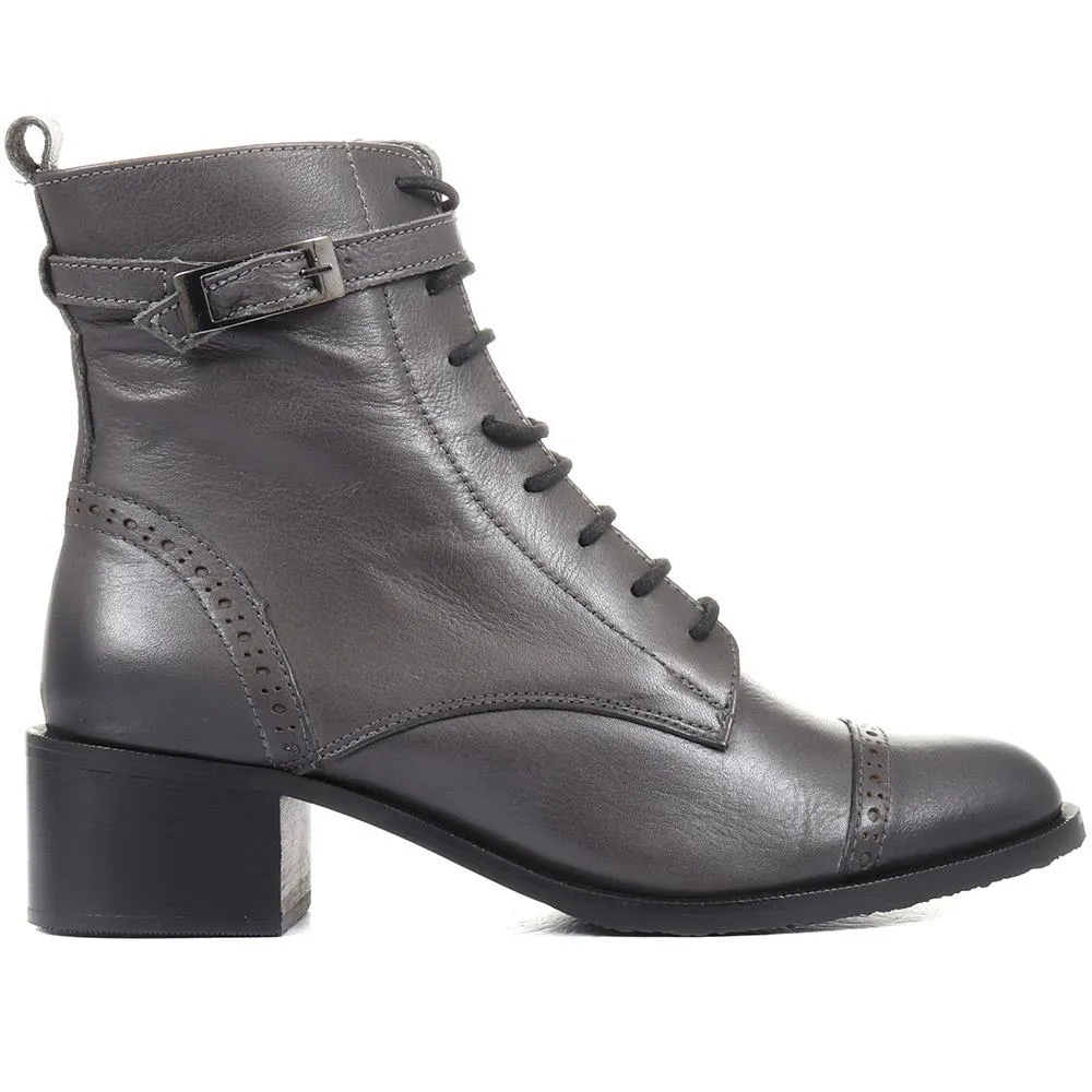 Madie Heeled Leather Ankle Boots - MADIE / 320 433 sold by Jones Bootmaker product image thumbnail 3