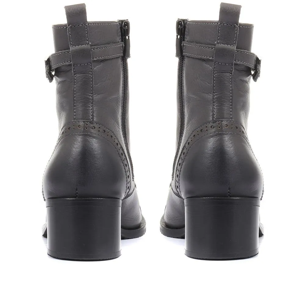 Madie Heeled Leather Ankle Boots - MADIE / 320 433 sold by Jones Bootmaker product image thumbnail 4