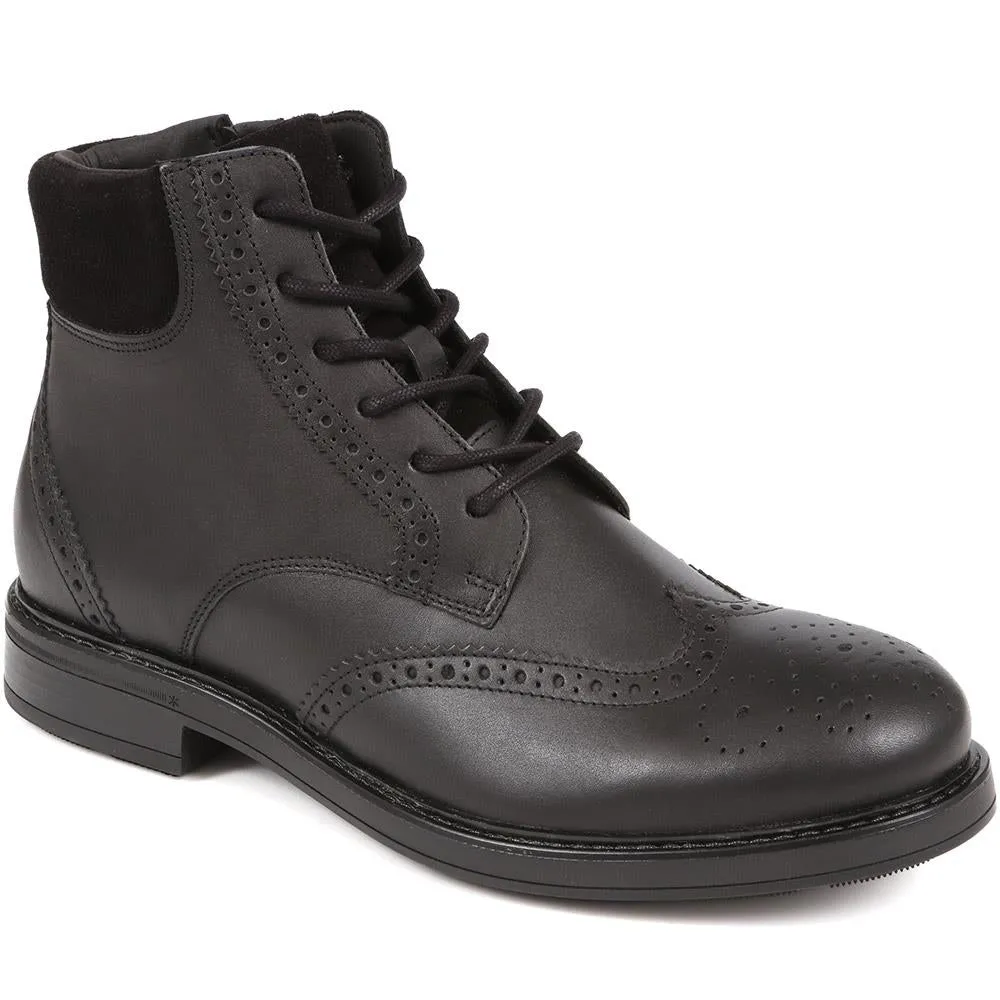 Deon Brogue Detailed Leather Boots - DEON / 324 500 sold by Jones Bootmaker