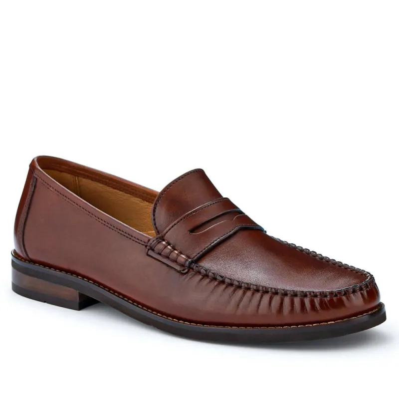 Quennell Leather Penny Loafers - QUENNELL / 326 786 sold by Jones Bootmaker