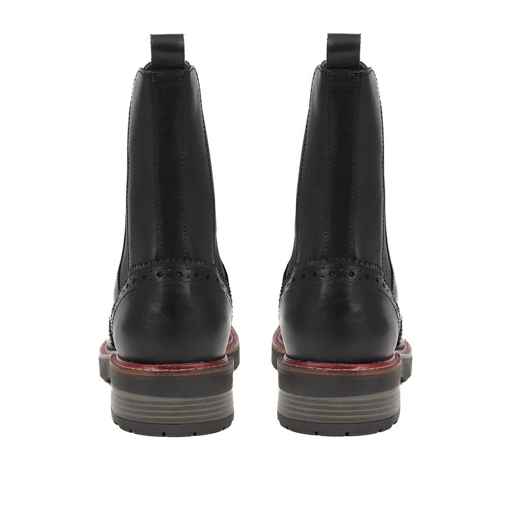 Melrose Brogue Detail Leather Chelsea Boots - MELROSE / 324 322 sold by Jones Bootmaker product image thumbnail 4