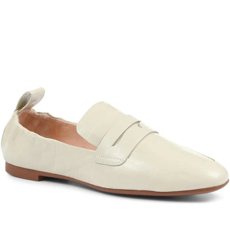 Leather Croc-Effect Penny Loafer - BEL31511 / 318 246 sold by Jones Bootmaker