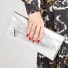 Wylie Fold-over Metallic Clutch - WYLIE / 323 893 sold by Jones Bootmaker