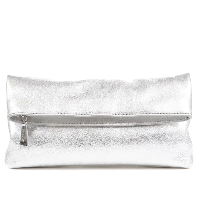 Wylie Fold-over Metallic Clutch - WYLIE / 323 893 sold by Jones Bootmaker