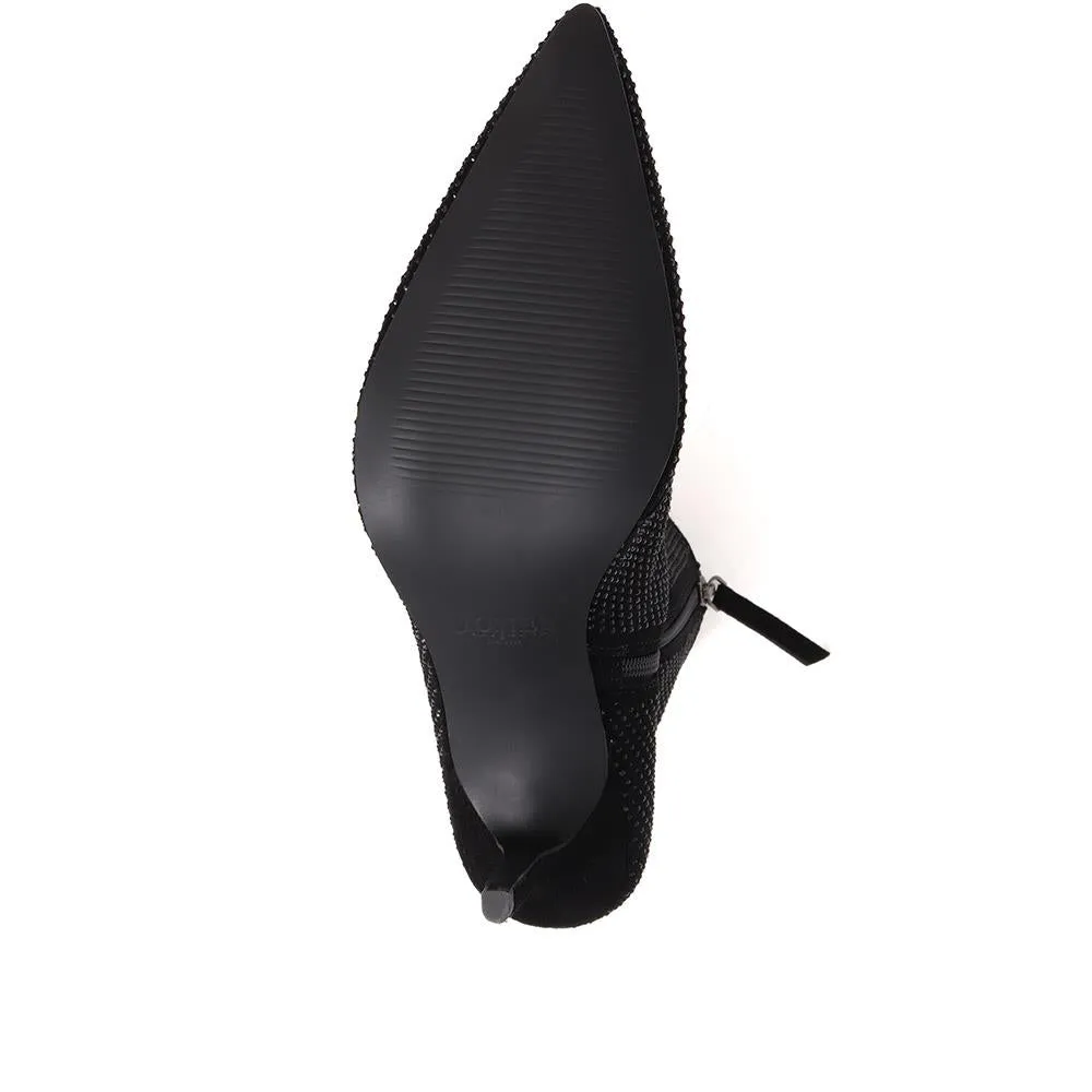 Jewelled Leather Heeled Boots - KHIARA / 324 334 sold by Jones Bootmaker product image thumbnail 4