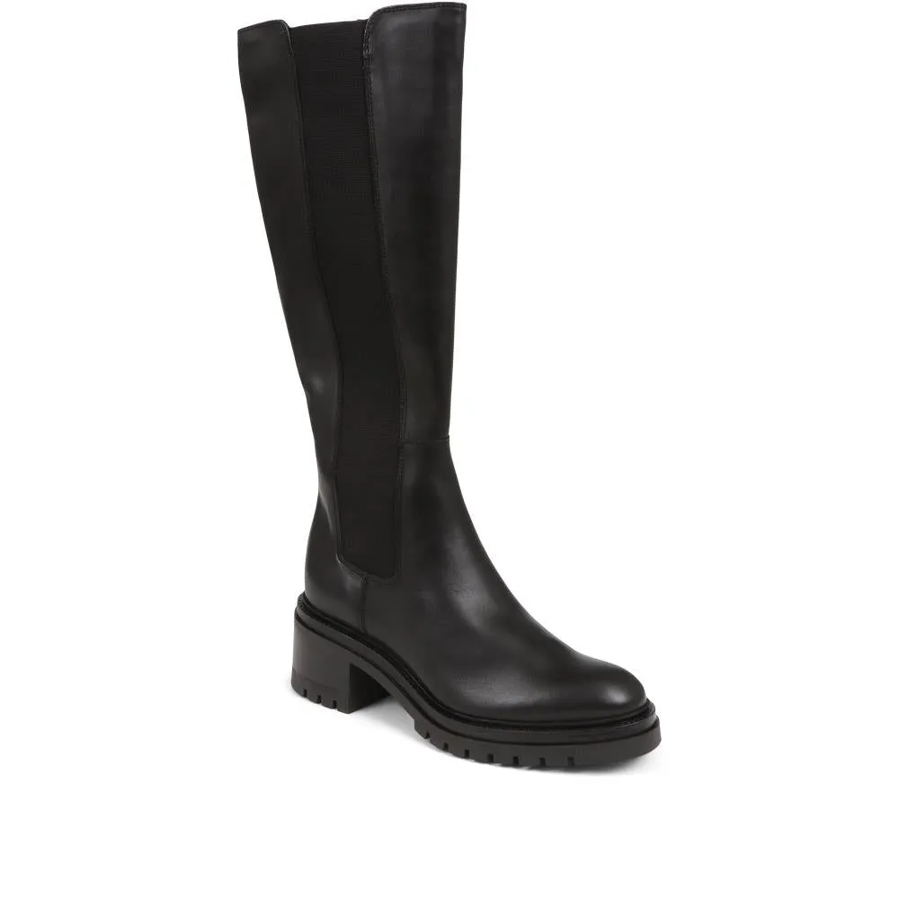 Domenica Leather Knee Length Boots - DOMENICA / 324 253 sold by Jones Bootmaker