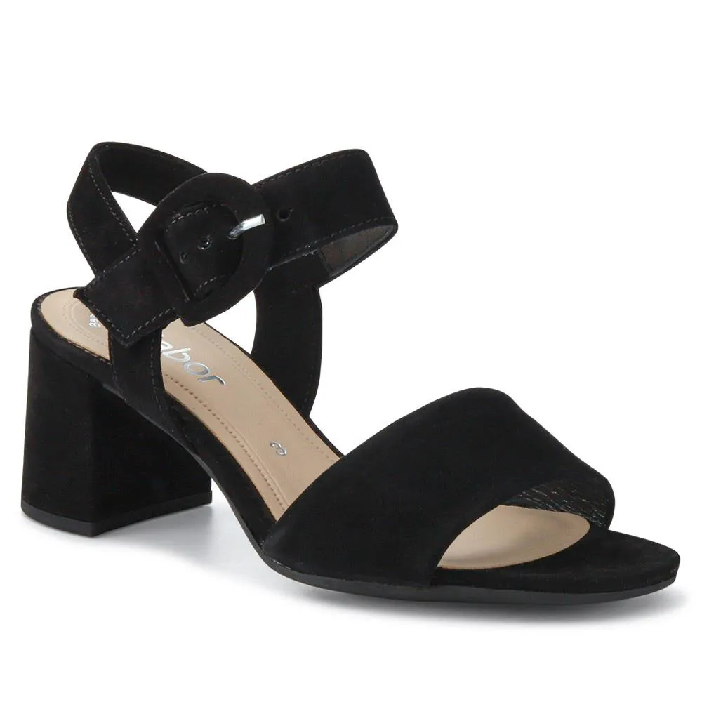 Suede Mid-High Block Heels - GAB35531 / 322 035 sold by Jones Bootmaker