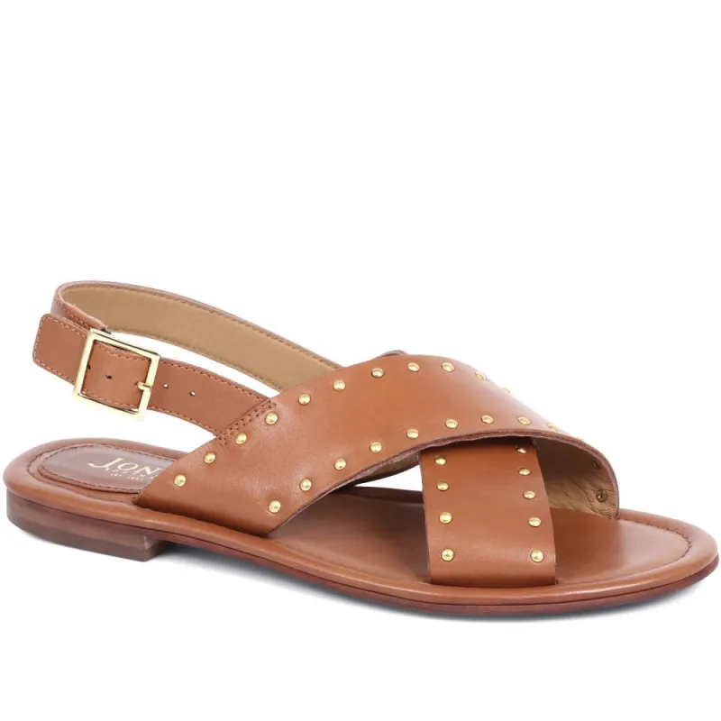 Elda Cross Over Studded Sandals - ELDA / 323 390 sold by Jones Bootmaker