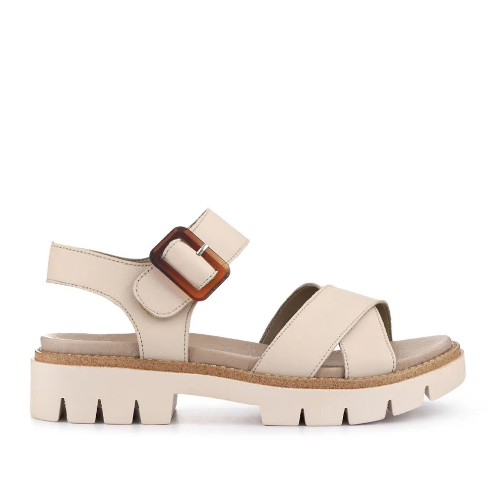 Chunky Leather Twin-Strap Sandals - DRS41517 / 327 094 sold by Jones Bootmaker
