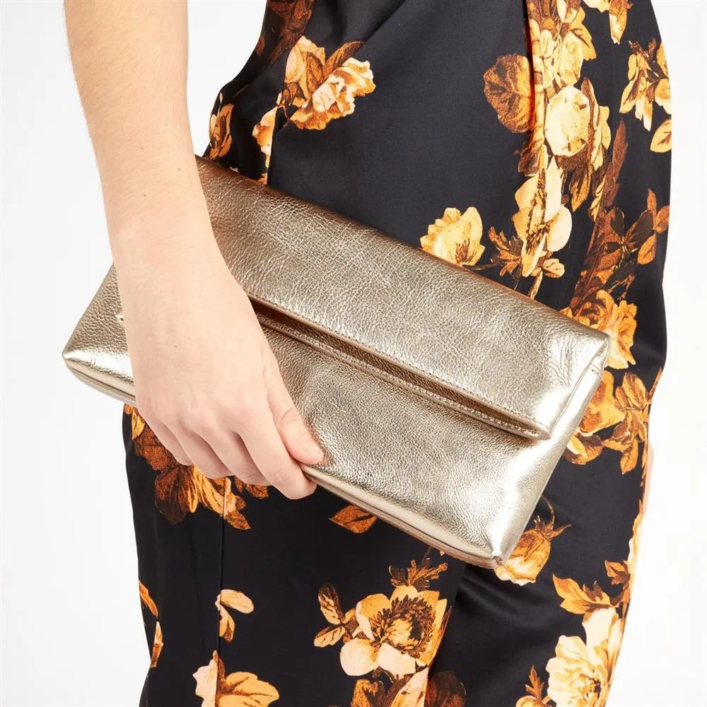Wylie Fold-Over Metallic Clutch - WYLIE / 323 893 sold by Jones Bootmaker product image thumbnail 4