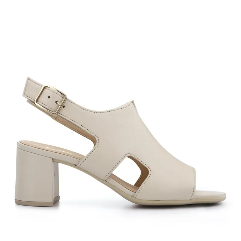 Smart Leather Block-Heeled Sandals - GAB41514 / 327 008 sold by Jones Bootmaker