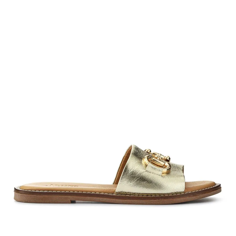 Emillina Leather Buckle Mule Sandals - EMILLINA / 323 646 sold by Jones Bootmaker