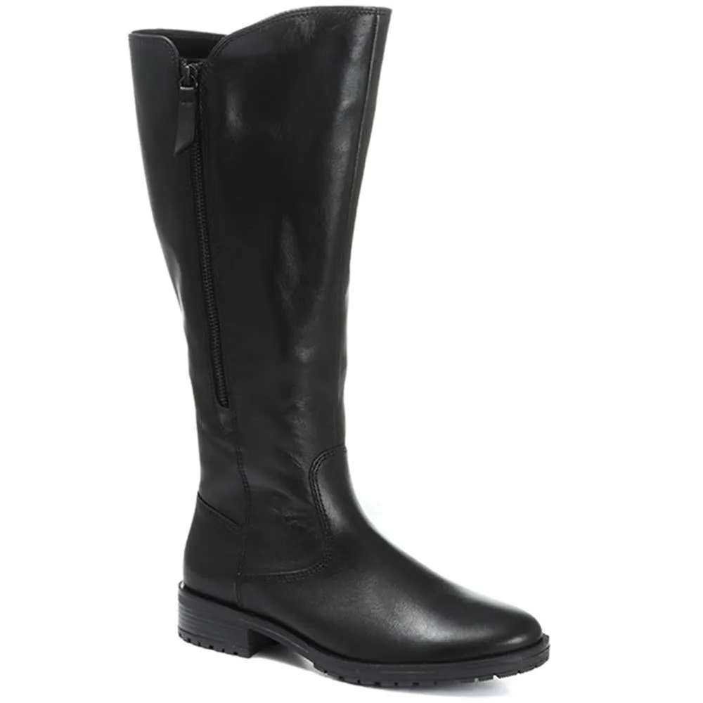 Texas Long Leather Wide Fit Boots - GAB30542 / 316 655 sold by Jones Bootmaker